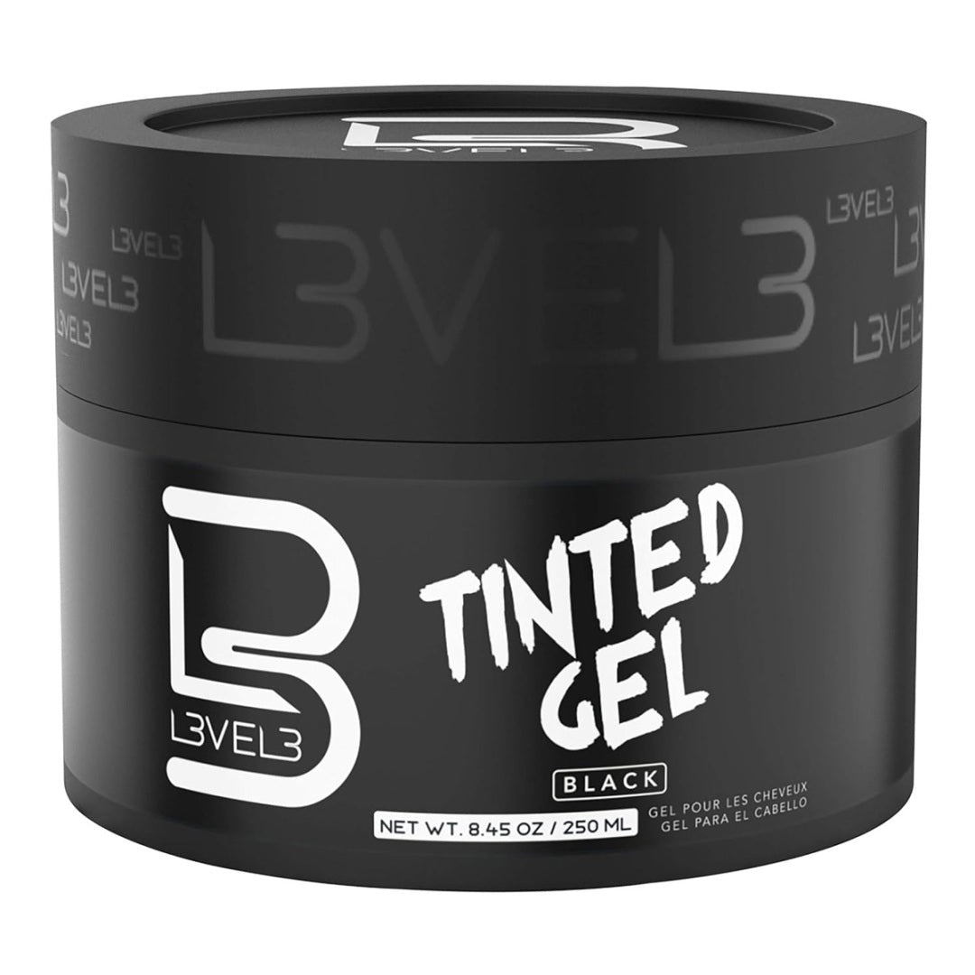 L3VEL3 Tinted Hair Gel – Black 250ML