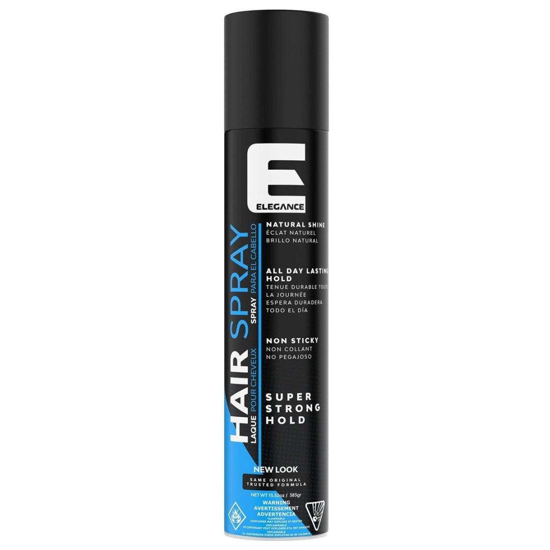 Elegance Hair Spray Non Sticky Super Strong Hold Hairspray 13.5 oz