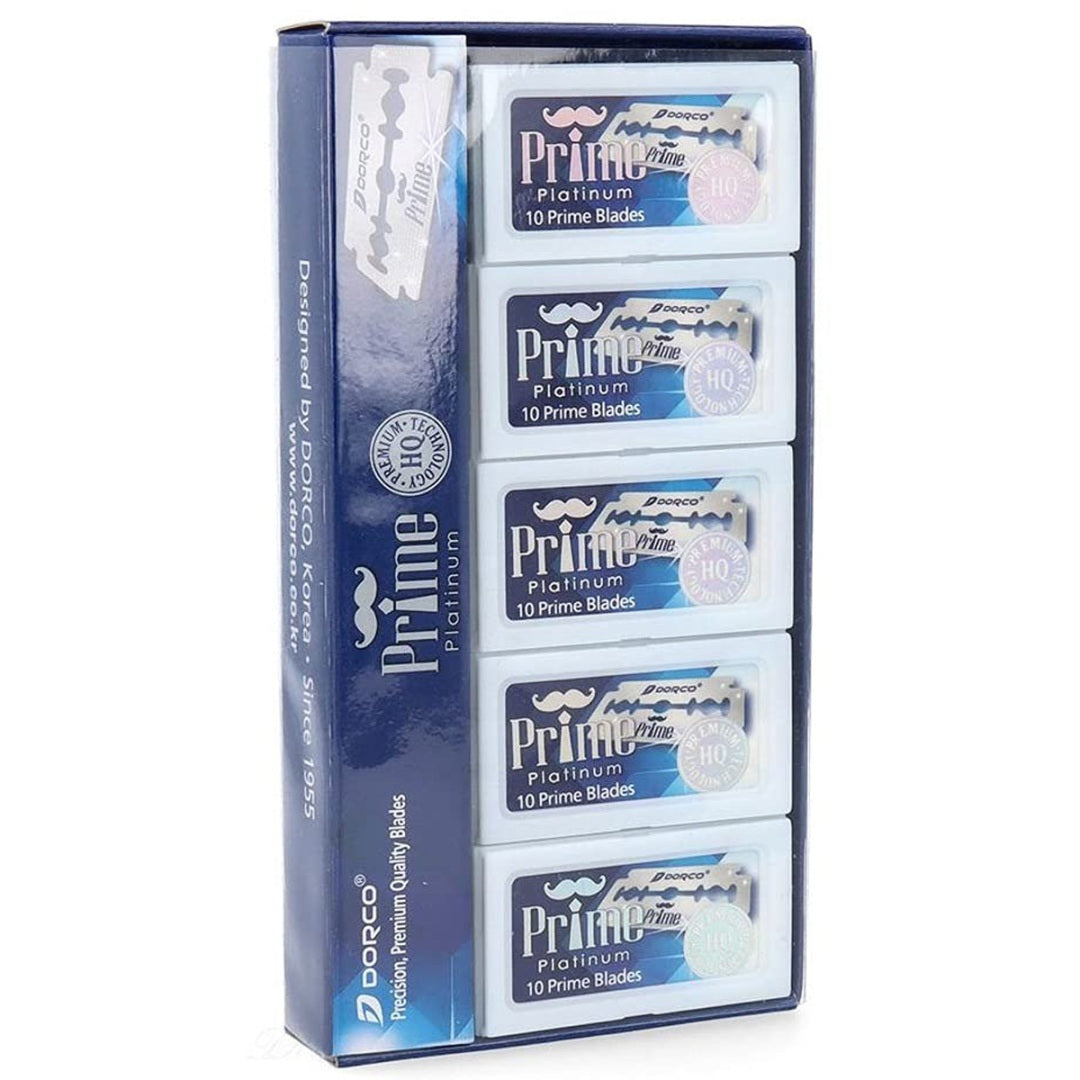 Dorco 100 Piece Prime Platinum Double Edge Razor Blades