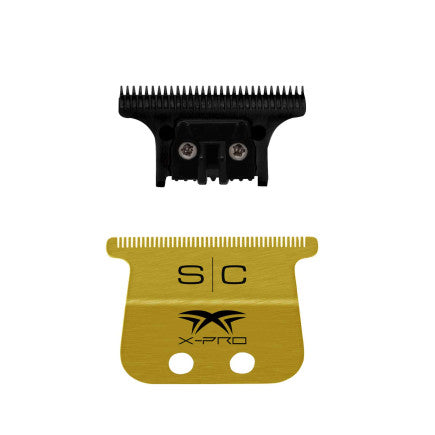 #SC527GB STYLECRAFT "THE ONE" WIDE GOLD TITANIUM TRIMMER BLADE