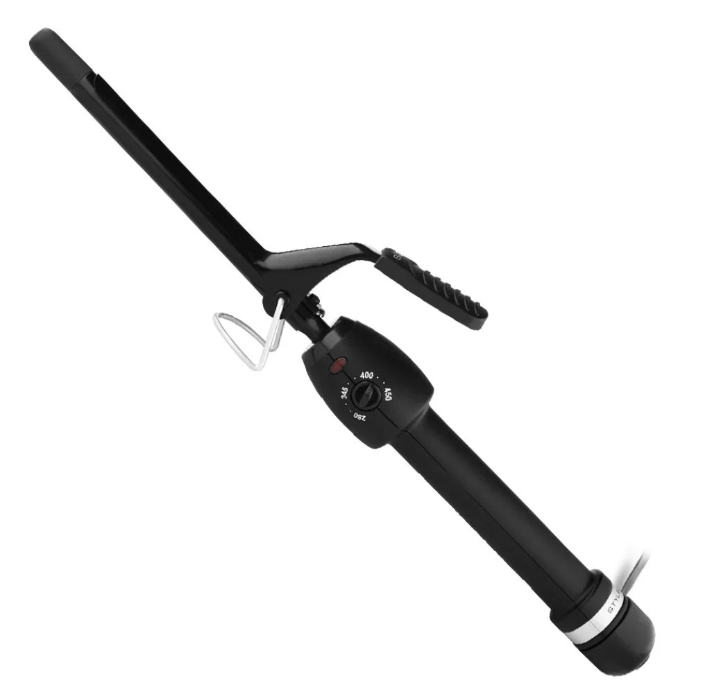 Black Gold Curling Iron - Professional Ceramic Barrel 0.5" Inch