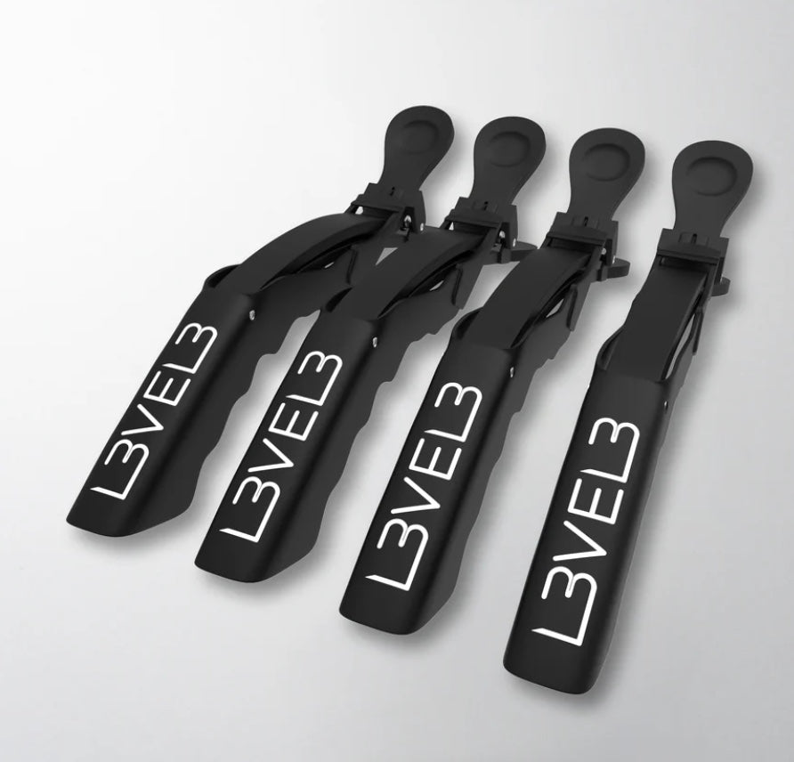 LV3 CROC HAIR CLIPS - 4 PK