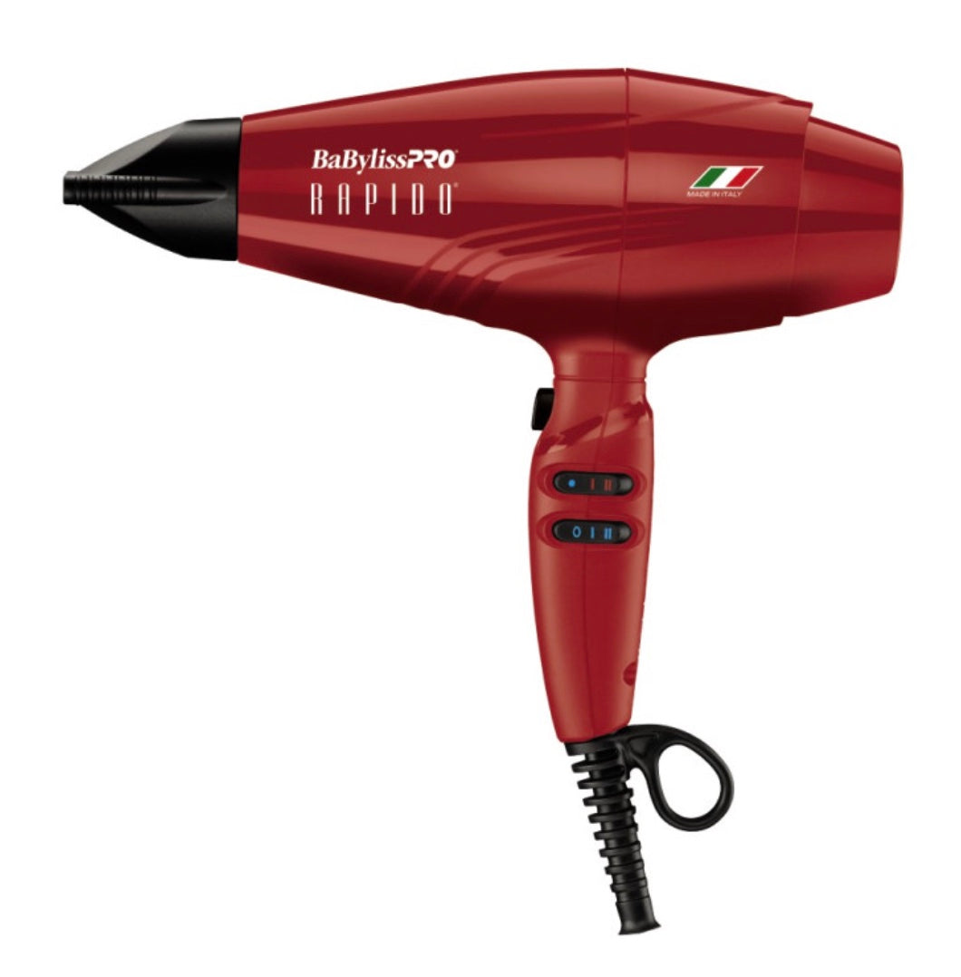 BABYLISSPRO RAPIDO DRYER 2000W (RED)