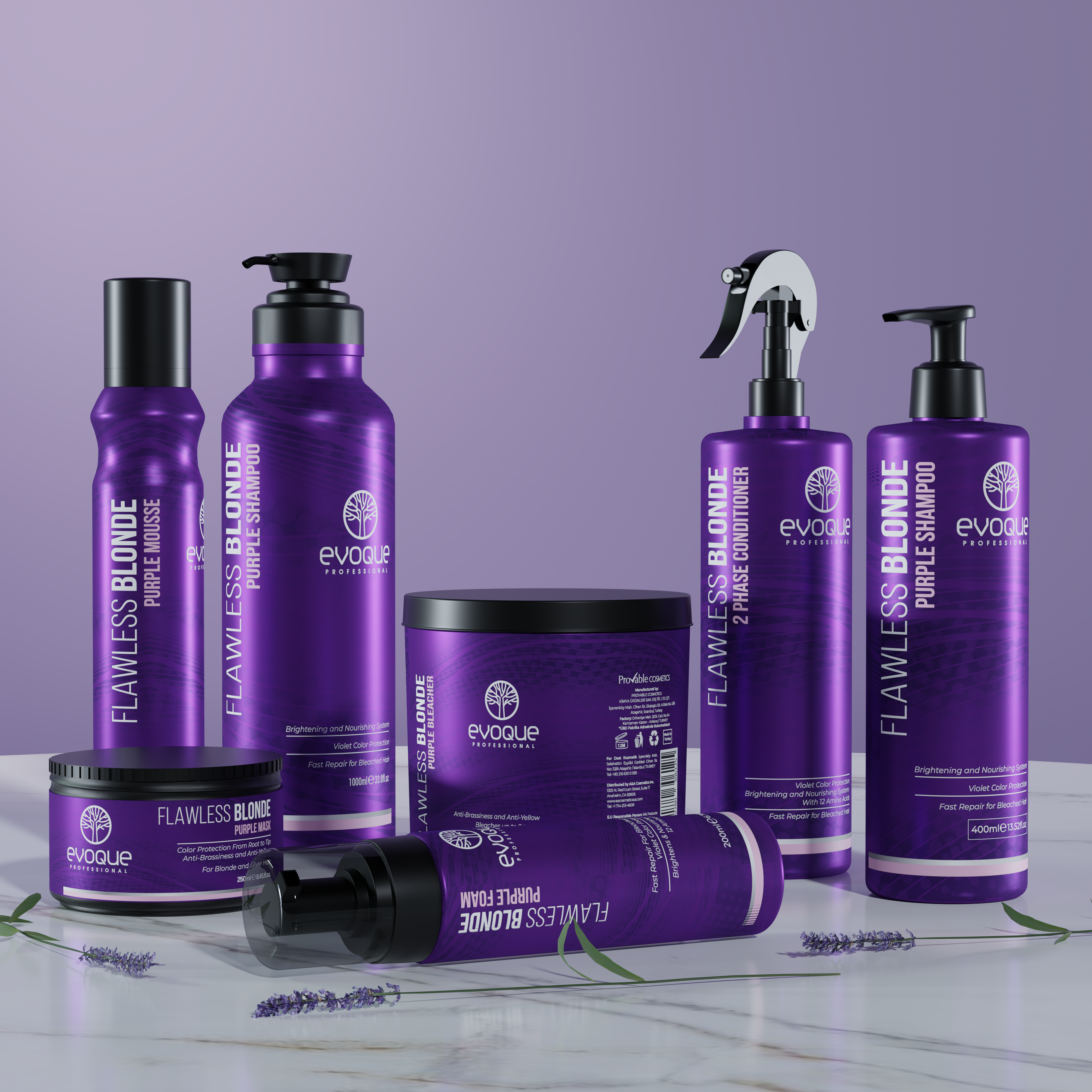 Flawless Blonde Purple Series Bundle Full Set