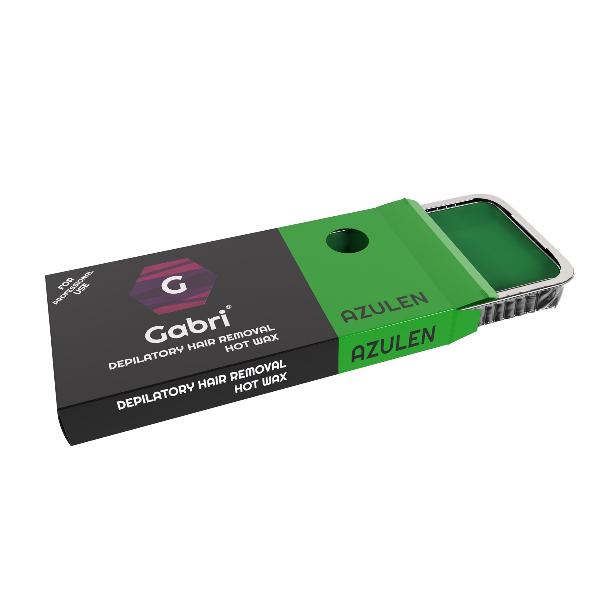 Gabri Professional - Depilatory Hair Removal Hot Wax - Azulen - Green