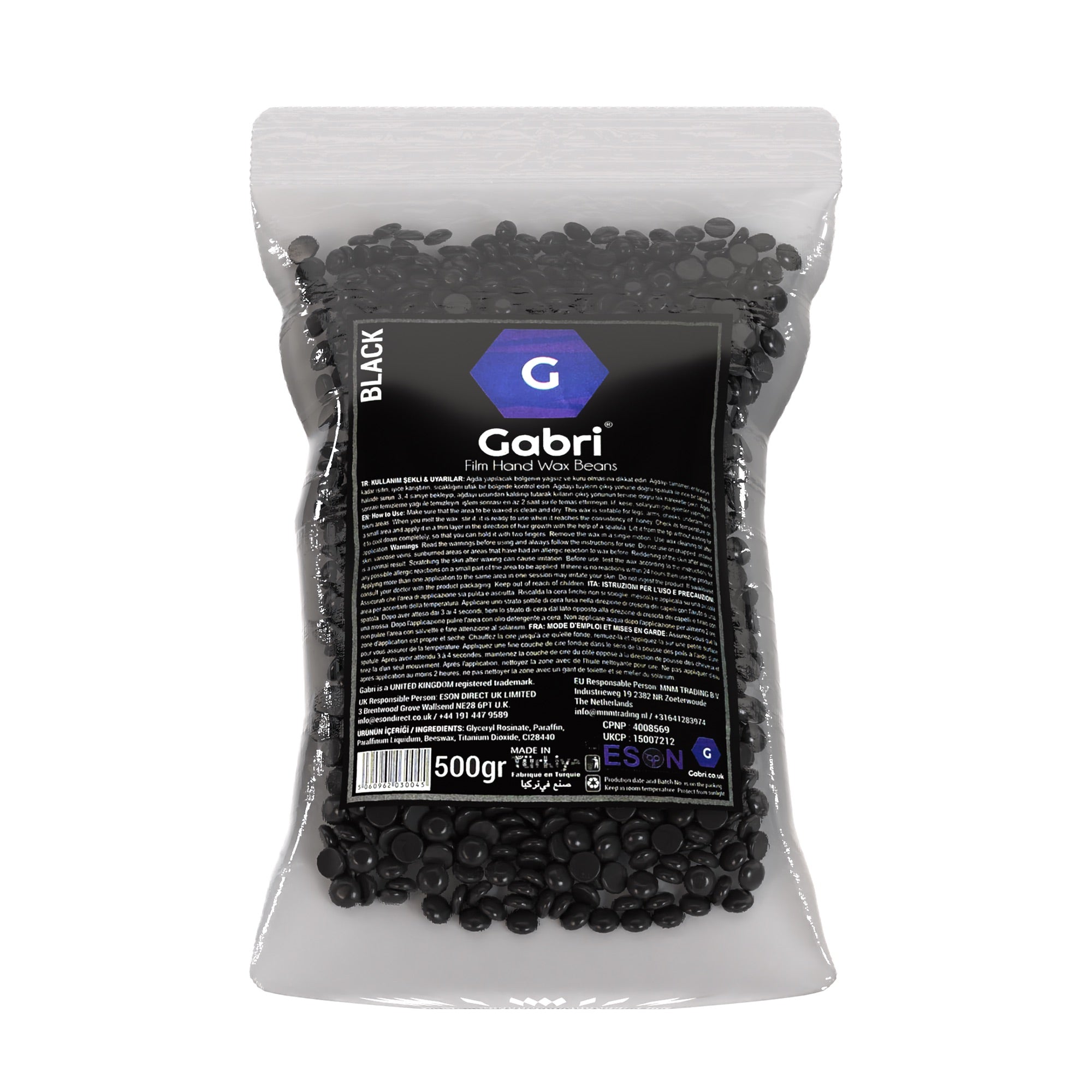 Gabri Professional - Film Hand Wax Beans - Black