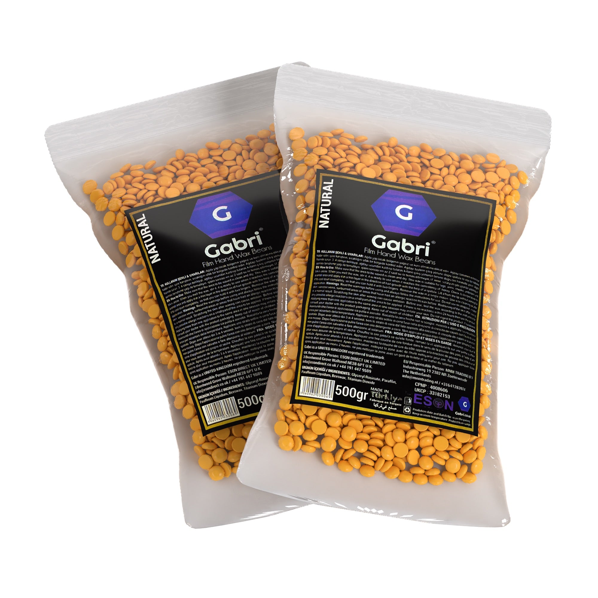 Gabri Professional- Film Hand Wax Beans - Natural