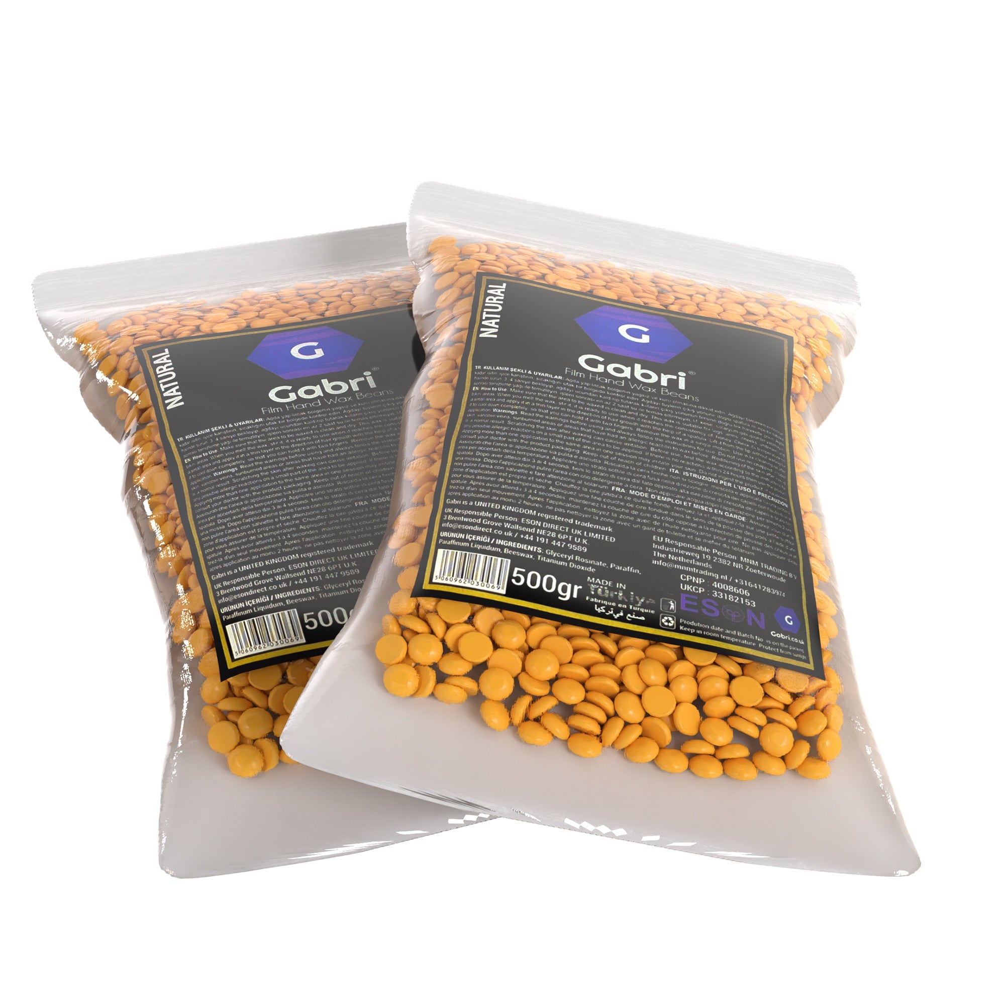 Gabri Professional- Film Hand Wax Beans - Natural