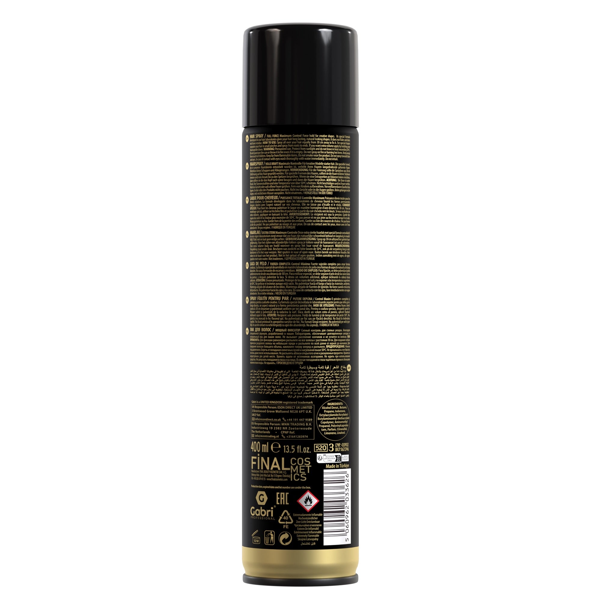 Gabri Professional - Maximum Power Hair Styling Spray – Cool