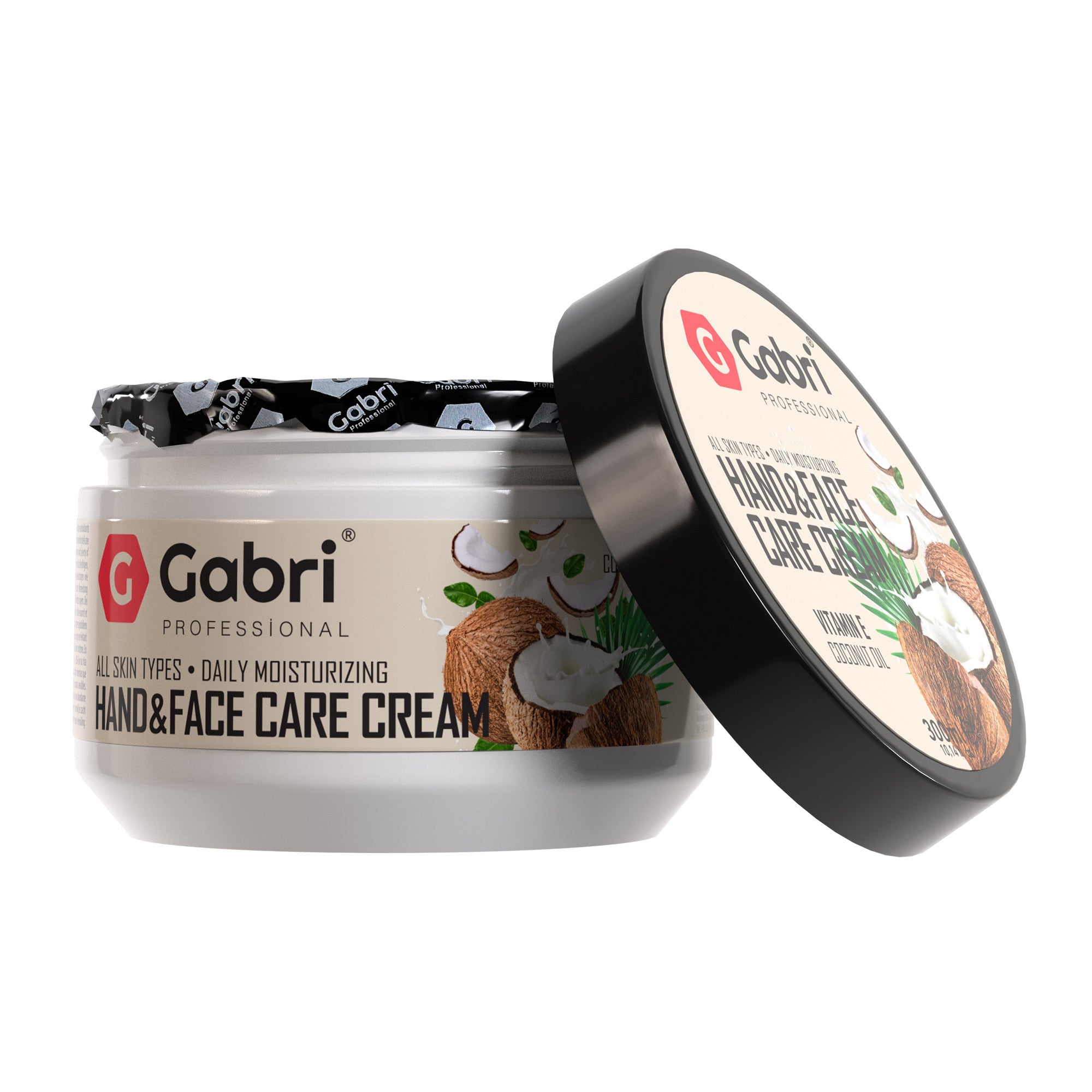 Gabri Professional - Hand and Face Care Cream - Vitamin E Coconut Oil