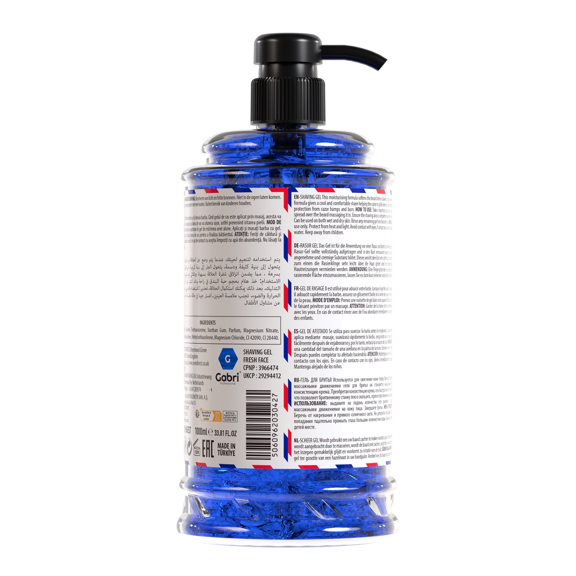 Gabri Professional - Shaving Gel - Fresh Face - Blue Ice