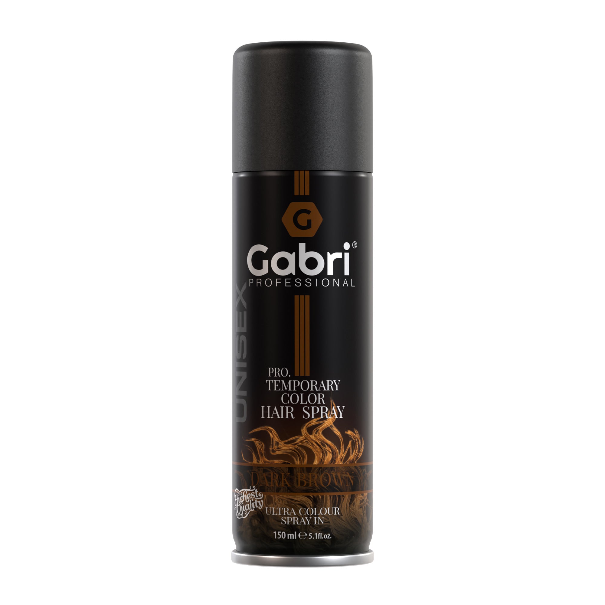 Gabri Professional - Pro Temporary Colour Hair Spray - Dark Brown