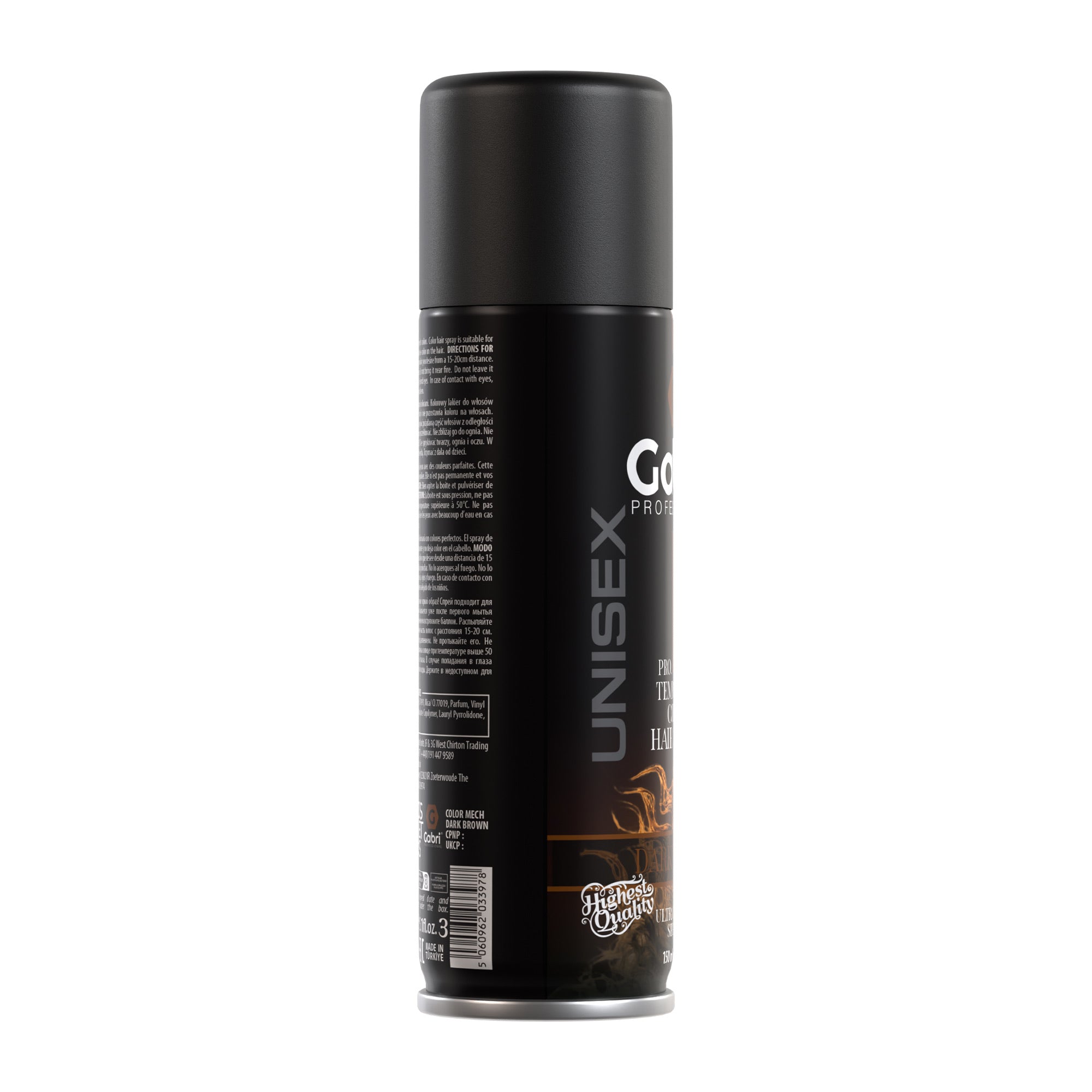 Gabri Professional - Pro Temporary Colour Hair Spray - Dark Brown