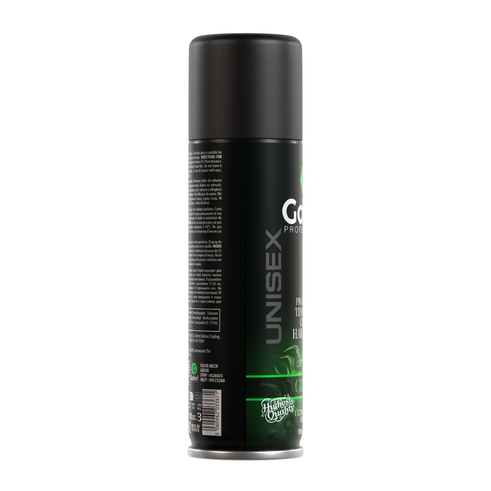 Gabri Professional - Pro Temporary Colour Hair Spray - Green