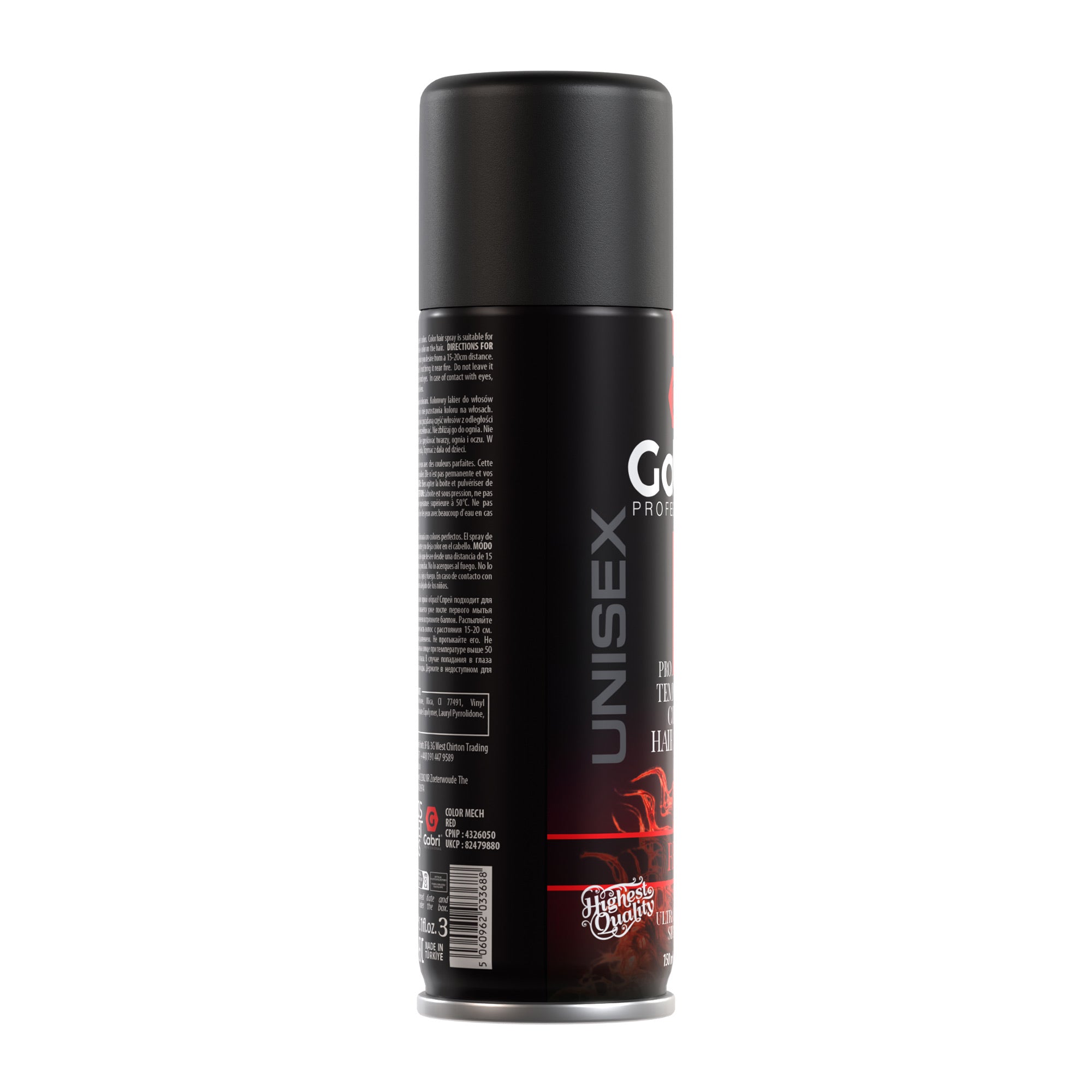 Gabri Professional - Pro Temporary Colour Hair Spray - Red