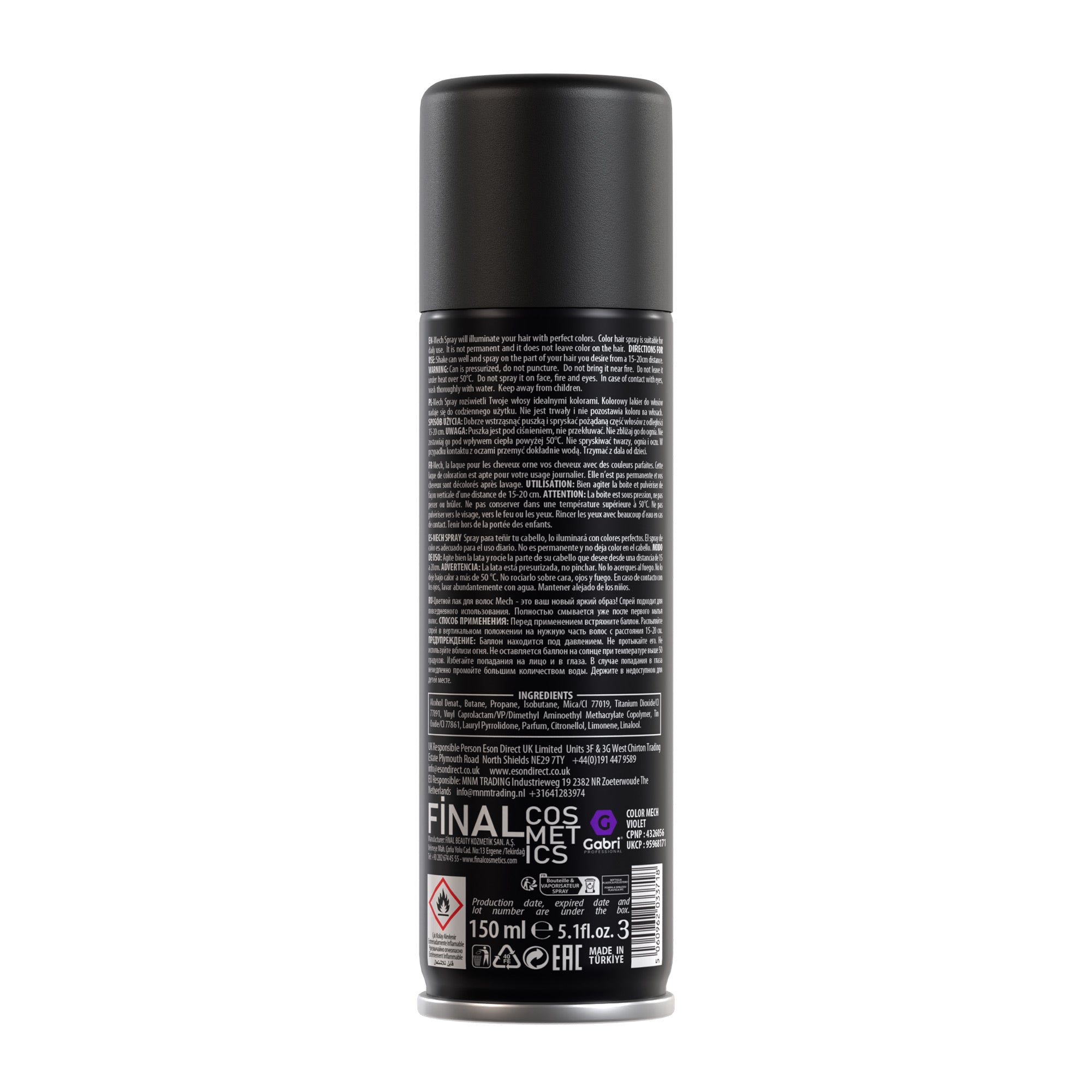 Gabri Professional - Pro Temporary Colour Hair Spray - Violet