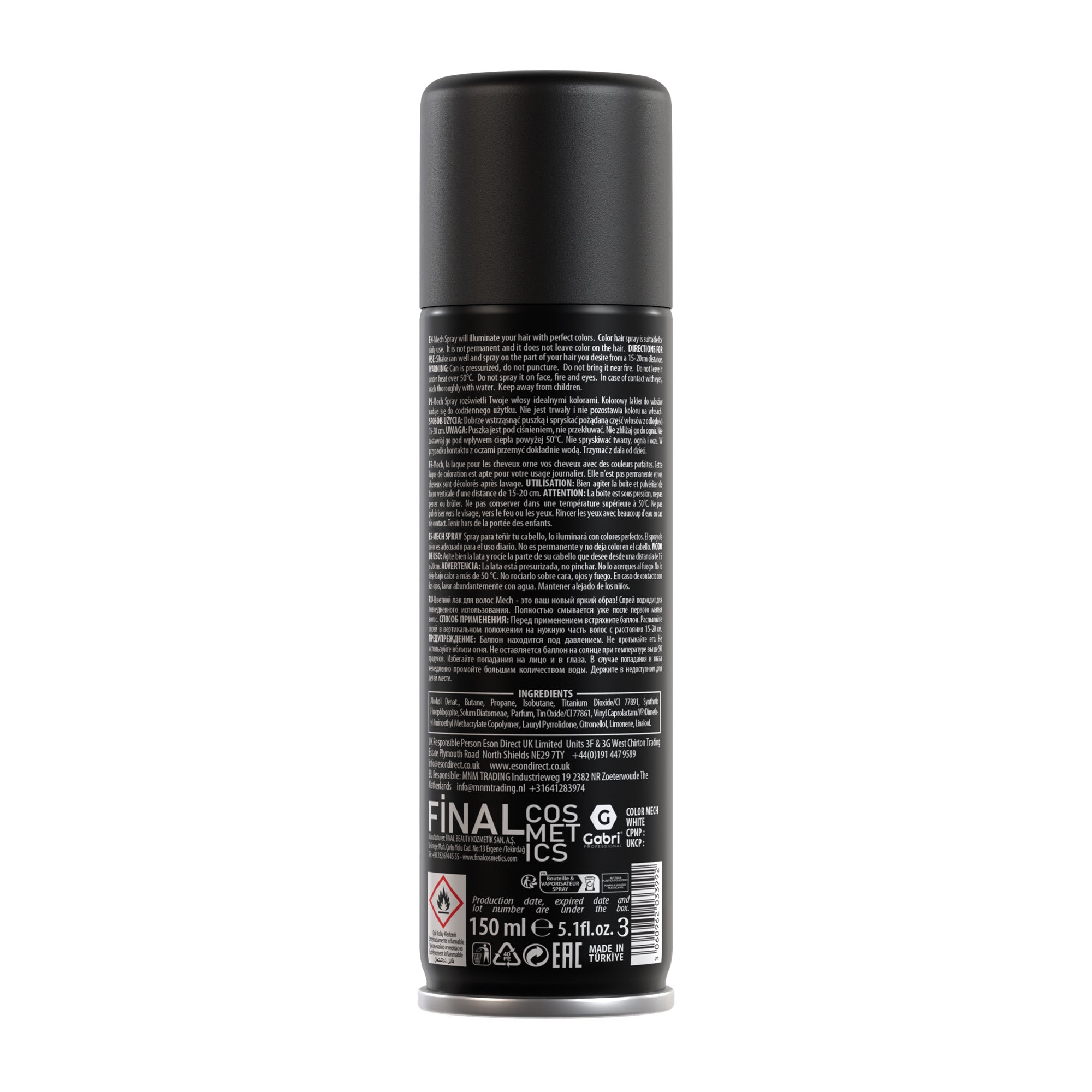 Gabri Professional - Pro Temporary Colour Hair Spray - White