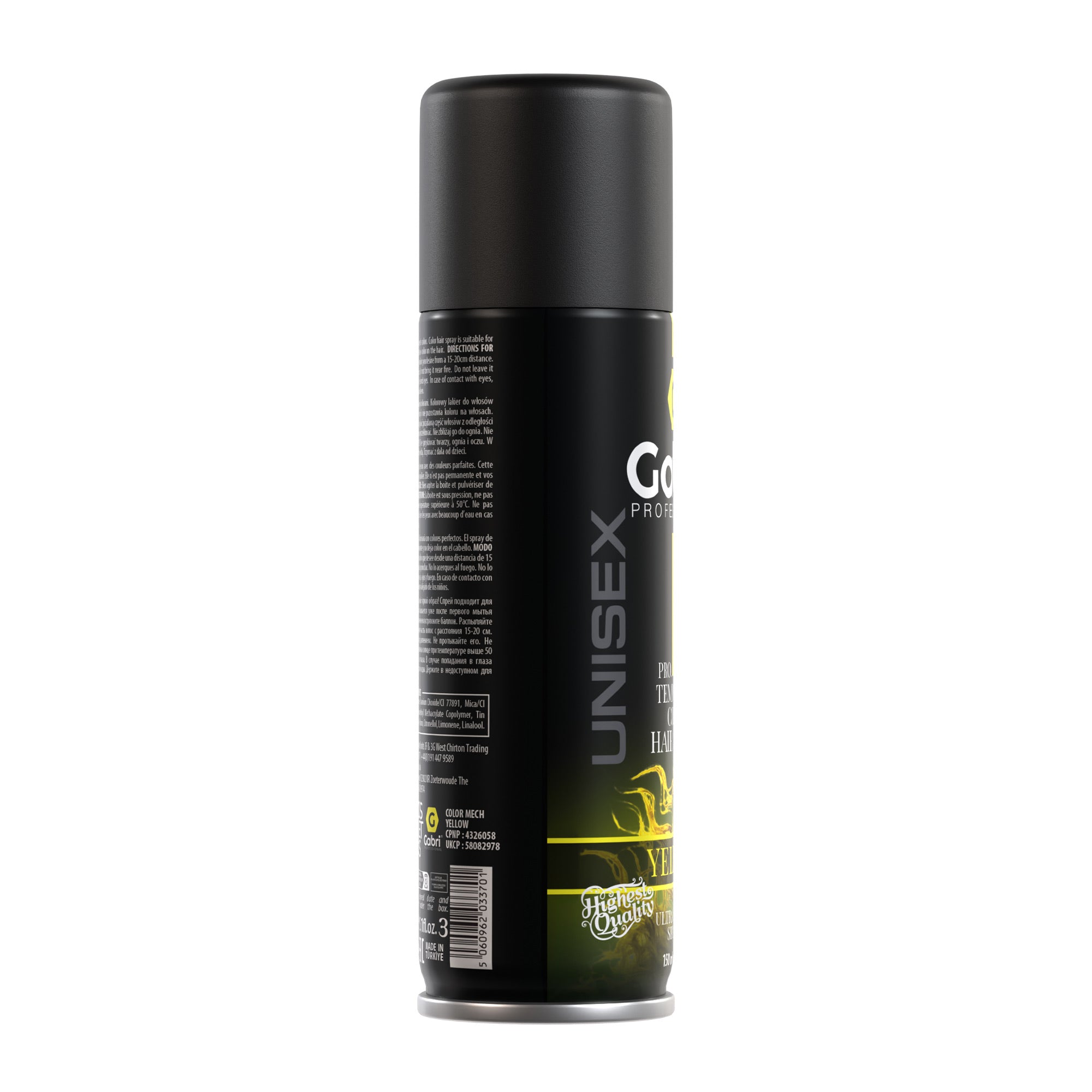 Gabri Professional - Pro Temporary Colour Hair Spray - Yellow